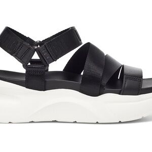 UGG Black and White Chunky Platform Sandals